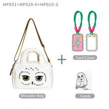 Harry Potter Girls' Hedwig Handbag, Plush Crossbody Bag, Large Capacity Zipper Clutch, Suitable For Commuting, Outings, Festivals, Parties, Halloween, Christmas And Other Occasions, Great Gift For Young Women, Students And Ladies - White - View 13