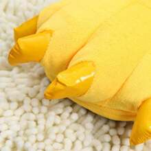 Unisex Paw Claw Slippers Funny Animal Plush Costume Shoes Plush Fuzzy Warm Home House Shoes Slipper Indoor - 大號 + 黃色 - 查看 3