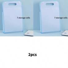 An Accordion File Organizer, Multi-Compartment Labeled File Organizer, Suitable For A4 Paper, For Receipts In Home And Office File Organization. - Blue and White - View 17