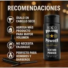 Polvo Para Volumen Texture Powder Voluminizante para la elevacion de las raices capilarea y textura Rocco - Verde - Ver 7