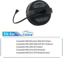 Rldym Tapón de llenado de combustible para depósito de combustible, tapa de gas 1711A004 para Mitsubishi 2004-2012 Eclipse, 2004-2008 2010-2011 Endeavor, 2004-2012 Galant, 2014-2018 Outlander, - negro - Ver 5