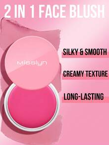 MISSLYN 2-In-1 Blush, Blush Cream, Face Blush, Cream Blush, Makeup Contouring, Cream Face Contouring, Christmas Gift, Y2K Style, Thanksgiving, Beach Party, Matte Contouring, Caramel Cream Contouring, Long-Lasting Contouring, High-Pigment Contouring, Warm-Toned Contouring, Cruelty-Free, Vegan