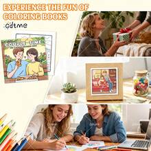 GDTME COUPLE TIME : Bold-Easy Patterns Coloring Book For Adults Cute Drawing Book Perfect Gift For Valentine's Day, Christmas Party, Halloween And Birthday-Cozy Scene Coloring For Stress Relief: Suitable For Friends Who Love Coloring And Back To School(Cozy Space Coloring)