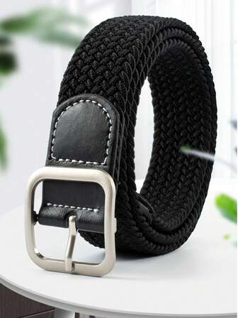 Men Solid Elastic Belt For Daily Life Boho Summer, School Casual, Business, Boyfriend Husband Father Dad Men Gift, Daily Wear, Fashion, Teen, Outdoor, Vacation, Athletic, Travel, Street, Boho, Vintage Fall, Autumn, Halloween Autumn-Winter Accessories,Suitable For Teens, Youth,Men,Casual, Outdoor, Athletic, Vacation, Graduation Gifts, Birthday, Daily Wear