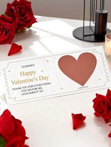 1pc Customized Scratch Card, Personalized Scratch Card With Face And Text, Christmas Scratch Card, Fun Christmas Customized Scratch Card, Party Scratch Card, Holiday Scratch Card, Gift Packaging Scratch Card, Christmas Gift Scratch Card, Santa Claus Scratch Card, Christmas Hat Scratch Card, Gift For Him/Her Scratch Card - Scratch Card - View 2