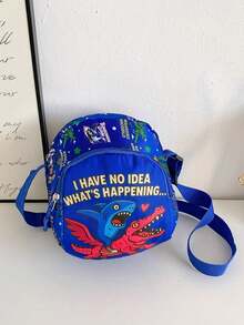 这款山海经典斜挎包，休闲简约，时尚百搭。拉链设计和可调节肩带，让它成为上学、购物和旅行的理想之选。它能轻松收纳日常必需品，是一款百搭单品，也是时尚达人的心头好。它适合各种风格和场合，其强大的风格适应性使其成为馈赠亲友的最佳礼物。 - 山海經卡通胸包 - 查看 7