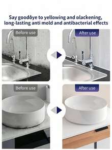 1/2/3支装防水瓷砖填缝剂，白色瓷砖填缝密封胶，适用于厨房和浴室，可去除墙面污渍，防霉填充，适用于浴室和墙面