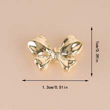 1pc Metal Simple Bow Strap Charms Decorative Nails,For Apple Watch Band Series Accessories ,For Galaxy Watch Strap Charm - Multicolor - View 7