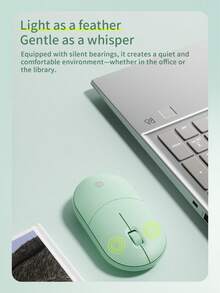 HP 惠普无线静音鼠标，电脑鼠标，游戏鼠标 - 符合人体工学的右手设计，2.4GHz 稳定连接 - 兼容台式机和笔记本电脑 - 淺綠色 - 查看 4