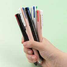 AIHAO 4-Color Ballpoint Pens,1.0mm Medium Point, Retractable 4-In-1 Multicolor Ink Pen, 6ct Assorted Colors, Smooth & Comfortable Writing For Journaling & Organizing - 彩色 - 查看 6