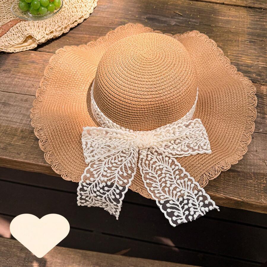 Women Straw Hat - Khaki - View 1