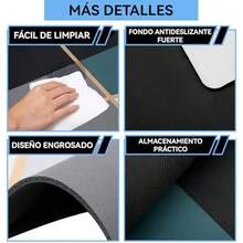 Tapete de Entrenamiento Futbol,90*60cm Tapete Ejercicio de Futbol Silenciosa y Antideslizante,Tapete de Accesorios Auxiliares Deportivos Antideslizante,Entrenamiento Agil de Fútbol - Modelo Argentino - Ver 4
