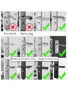 6pcs Colorful Door Knob Covers - Anti-Static, Thick EVA Spiral Safety Grip Sleeves - Reusable, Non-Slip, Suitable For Bedroom, Bathroom, Living Room And More - Great Gift For Holidays - Multicolor - View 6