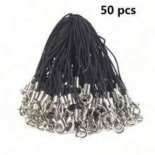 10/30/50/100/200/500个混色龙虾扣绳挂绳登山扣钥匙链尼龙绳钥匙圈，适用于DIY珠宝制作材料 - 彩色 - 查看 19