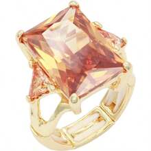 - Anillos elsticos para mujer, talla - 9 - 7 - 9 + Topacio - Ver 1