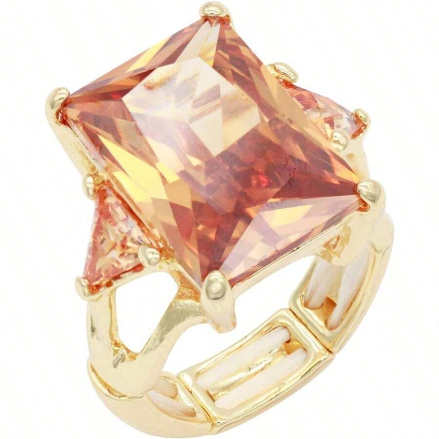 - Anillos elsticos para mujer, talla - 9 - 7 - 9 + Topacio - Ver 1