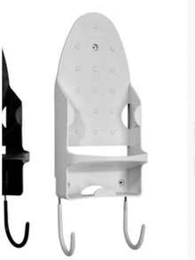 1pc Ironing Board Hanger For Iron, Wall Mount Iron Holder With Heat-Resistant Rack, For Home Laundry Room - White - View 11