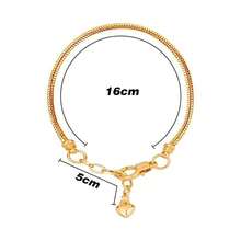 5pcs Heart Shaped Snake Bone Decor Adjustable Bracelet DIY Chain, Minimalist Fashion Handmade Jewelry Beading Accessories