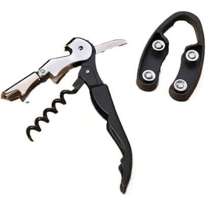 Red Wine Bottle Opener Cork Set Jar Insert Beer Keychain Gadgets Kitchen Accessories