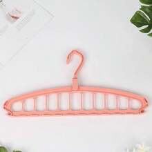 1pc Space-Saving Multifunctional Clothes Hanger, Plastic Wardrobe Storage Rack, Portable Foldable Hanger, Suitable For Wardrobe Storage, Travel Essential - Multicolor - View 10