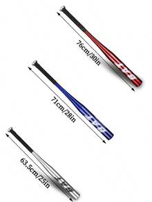 1 Piece Of 30in/28in/25in Aluminum Alloy Baseball Bat, With Thickened And Reinforced Design, Anti-Slip Design, Suitable For Outdoor Leisure, Exercise And Competitions - MultiWarna - View 2