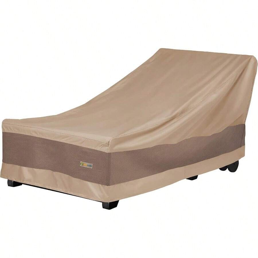 Duck Covers Elegant Patio Chaise Lounge Cover Fits Outdoor Patio Chaise Lounge Chairs 80" Long - Multicolor - Ver 1