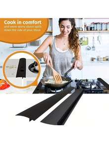 Organic Silicon High Temperature Resistant Kitchen Gap Strip, Silicone Stove Gap Covers, Oil And Dirt Resistant Gas Stove Gap Soft Sealing Strip, Silicone Gap Plug Kitchen Stove Counter Gap Cover - Flexible Stove Space Filler, - Multicolor - View 2