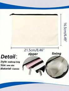 1个小熊维尼化妆包 - 可爱卡通设计，亚麻材质，拉链封口，适合日常使用和旅行，完美的母亲节礼物，旅行化妆包 | 趣味设计 | 拉链封口，化妆包，化妆包，旅行必备 - 彩色 - 查看 4