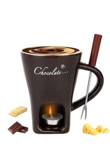 Cheese, Chocolate And Butter Caramel Dipping Sauce Set, Suitable For Swiss Party, Dessert And Appetizer Services. Low-Temperature Bowl, Hot Chocolate Station, Hot Chocolate Bar, Dessert Hot Pot Cup, Chocolate Hot Pot Stick, Hot Chocolate Pot, Party Chocolate, Tableware Set, Melted Chocolate, Household Items - Multicolor - View 14