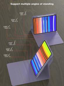 适用于 iPad 第十代的旋转键盘保护套,采用 PU 皮革材质,适配 iPad 10.2 英寸、9/8/7 英寸、Air 3/10.5 英寸、Pro 11 英寸(2018/2020/2021/2022 年款),配备亚克力背板和 Apple Pencil 插槽,适用于 iPad (A16) 11 英寸第十一代(2025 年款),三档角度可调,也适用于 iPad Air 4/5/11 英寸 (M2) 2024 年款/(M3) 2025 年款,内置 150mAh 电池,浅紫色 - 淺灰紫 - 查看 5