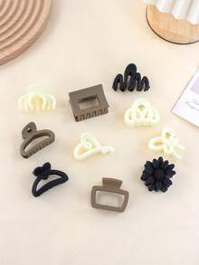 Set elegant de 8-9 agrafe de păr pentru mireasă, care prezintă farmecul feminin, agrafe de păr pe jumătate cocționate fixate la spate, agrafe de păr drăguțe, agrafe de păr spiralate fixate la spate, potrivite pentru diferite volume de păr, gheare de păr și accesorii, potrivite pentru orice tip de păr, cadou de sărbători