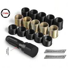 16X Spark Plug Rethread Kit Tool Spark Plug Spark Plug Repair Tap Tool Repair UK - Black - View 7