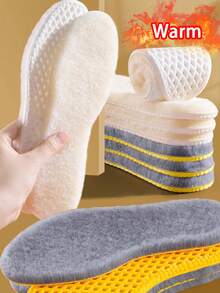 保暖鞋垫 - 柔软舒适，防滑设计 - 适用于冬季鞋、运动鞋、雪地靴 - 有效保暖，抵御双脚寒冷 - 男女通用 - 适合运动、日常穿着及极寒环境 - 保暖舒适的鞋垫 - 彩色 - 查看 10