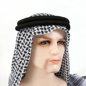 Traditionell arabisk huvudduk och pannband för män