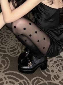 1 双经典大波点连裤袜 - 性感永恒，打造时尚约会之夜 - 彩色 - 查看 9