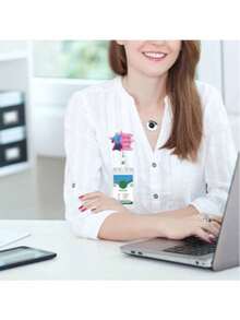 1pc Acrylic Shiny Retractable Badge Reel, Belt Clip Style Retractable Name Tag Holder, Suitable For Nurses, Doctors, Students, Staff, Volunteers Back To School Season