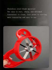 1件装不锈钢水果切片去核器，家用水果切割去核工具