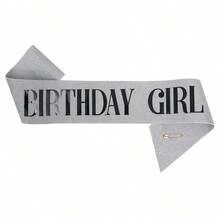 2pcs "Birthday Queen" Birthday Belt And Crown Set, Suitable For Girls, Decorative Set Includes Rhinestones, Headband, Hair Accessories, Shiny Crown, Birthday Party Supplies Valentine's Day Accessories