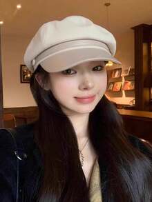 新款女士贝雷帽，韩版休闲八角帽，复古艺术报童帽，修饰脸型 - 帽子 - 查看 4