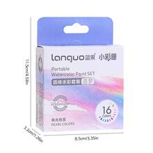 languo 16 Colors Watercolor Paint Set, Includes Metallic, Macaron And Basic Colors - Professional Grade Watercolor Paints, Suitable For Beginners And Professionals. Great For Mixing, Layering And Creative Art Projects, Ideal For Painting And Artistic Creation.