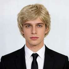 Stylish Short Straight Synthetic Hair With Bangs Wigs For Men Women Pixie Cut Daily Party Wig For Halloween Holiday Outfit Anime Movie Music Cosplay Wig, Fluffy And Natural Looking, Beginner Friendly, Blond Gray Black & Blonde Available, Ideal Choice For Gifts For Christmas Game Exhibition Stage Performance Accessories