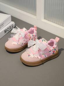 1双春秋季新款时尚可爱软底女童鞋 - 粉色 - 查看 2