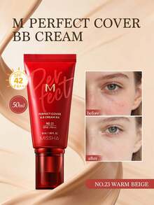 MISSHA M Perfect Cover BB Cream SPF42/PA+++ (50ml) - Full Coverage, Anti-Aging