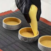 6 Stücke/12 Stücke Runde Tarteform aus Edelstahl, antihaftbeschichtete Kuchenringe, für französische Gebäcke, 2.36 Inch kleine Obsttarteringe, perforierte Tarteringe zum Backen, geeignet für Valentinstag, Geburtstagsfeiern und andere Feiertags-Desserts - Silber - Übersicht 5