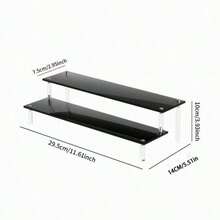 1个亚克力化妆品收纳架，多层化妆品收纳架，可用于展示香水、护肤品、化妆品，加固稳固的阶梯式置物架，适用于客厅、浴室、卧室、家居装饰、节日礼物 - 彩色 - 查看 6