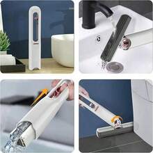 1pc Portable Mini Cleaning Mop, Self-Wringing Squeeze Mop, Mini Cleaning Mop, Car Cleaning Mop With Expandable & Compact Space-Saving Design, Hand-Free Strong Absorbent Wet And Dry Cleaning, Manual, Self-Cleaning, Multi-Functional, Suitable For Bathroom, Kitchen, Desk, Tabletop, Furniture - Multicolor - View 9