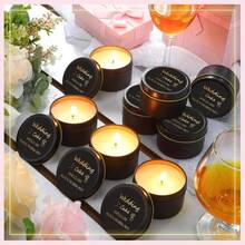 8 Pcs Bridesmaid Proposal Gifts Smells Like You're In The Bridal Party Candles Bridesmaid Gifts Natural Soy Wax Candles For Best Friends(Black,Retro) - ColorF - 查看 4