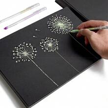 20 Blatt Premium Schwarze Karton Dickes Stabiles Matt Papier für professionelle Kunst, Malerei, DIY Handwerke und Premium Geschenkverpackungsprojekte - 20 Blatt schwarzer Karton - Übersicht 8