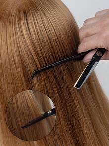 3 pezzi Set professionale di tagliacapelli e rifinitore - Set di tagliacapelli in acciaio inossidabile nero e oro con pettine modellante, design ergonomico di qualità da salone per uso domestico, regalo perfetto per stilisti, appassionati di capelli, viaggiatori, prodotti per parrucchieri, strumenti per parrucchieri, forniture per parrucchieri, barbieri, accessori per parrucchieri, barbieri, attrezzature per parrucchieri