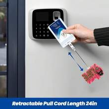 Carrete de identificación retráctil de acrílico rosa brillante con purpurina - Regalo médico lindo y romántico para trabajadoras de la salud, accesorio hospitalario para el Día de San Valentín